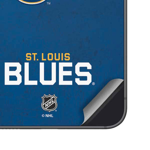NHL St. Louis Blues Distressed Galaxy S25 Skin